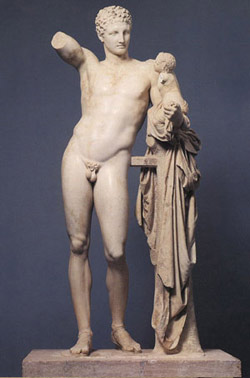 hermes of praxiteles